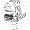 spojler nárazníku VOLVO FH4, L spodní (17-) 4HR/497