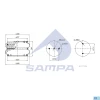 měch pérování zvedací nápravy MERITOR, ROR SP55302-2P06