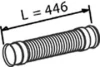 trubka výfuku RVI - flexa 64257