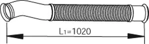 trubka výfuku DAF, EURO 5 22188