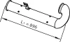 trubka výfuku DAF XF 95 21790