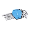 klíče TORX CrV kratší, 9 ks XT0813