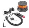 maják oranžový LED, 12-24V, magnetický, bateriový (2200mAh), kabel 3m, s dálkovým ovladačem 725032