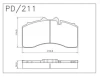 desky brzdové BPW pro TSB 4309 - premium PD/211-N-K046-HD
