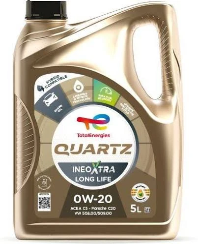 olej motorový 0W20, QUARTZ INEO XTRA LONG (pro vozy AUDI, SEAT, ŠKODA, VW) - 5L 226006