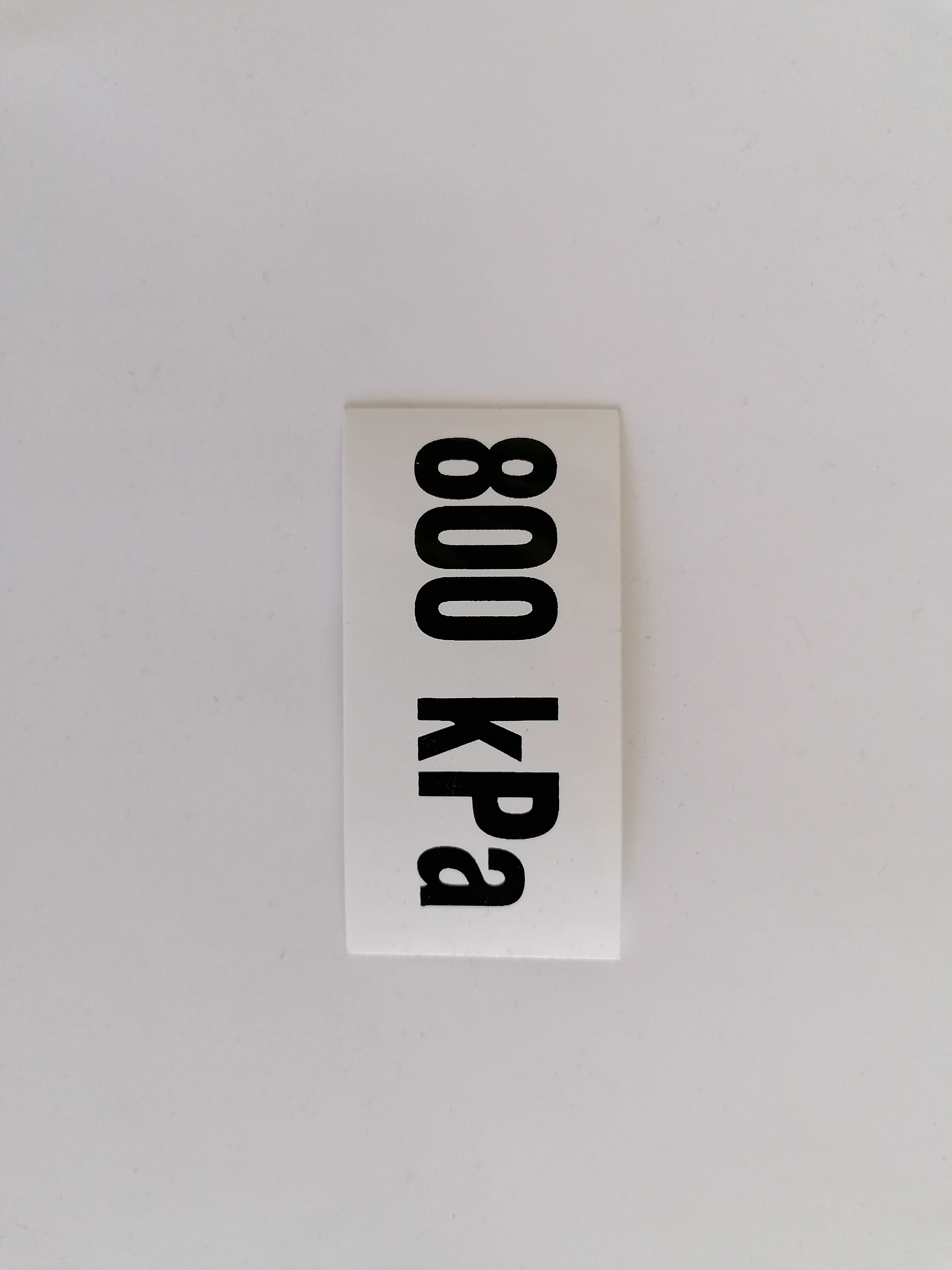 samolepka - tlak 800 kPa, malá 9999999900621