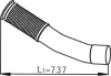 trubka výfuku MB Actros MP2,3, EURO 5 54247