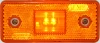 pozička oranžová LED, hranatá s podložkou 000101P