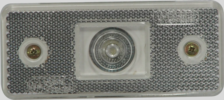 pozička bílá LED, hranatá s podložkou 000105P
