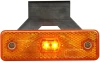 pozička oranžová LED, hranatá s pravoúh. držákem 000217Z