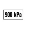 samolepka - tlak 900 kPa, malá, černá 006214NEG