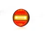 světlo koncové LED kulaté, kabel 2m, zpátečka "hamburger" 000738