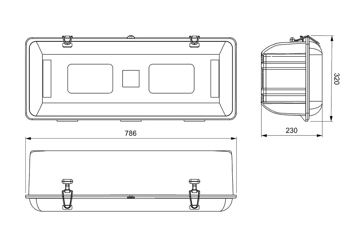 schrána na hasicí přístroj červená/černá max 9kg D14537