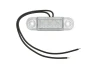 pozička LED červená, 12-24V, bílé sklo 000285