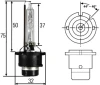 žárovka xenon 85V D2S, 4300K 8GS242632-301