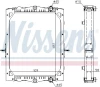 chladič vodní DAF 55LF s rámem 61443A