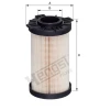 filtr paliva DAF CF/LF, EURO 6 E129KPD346