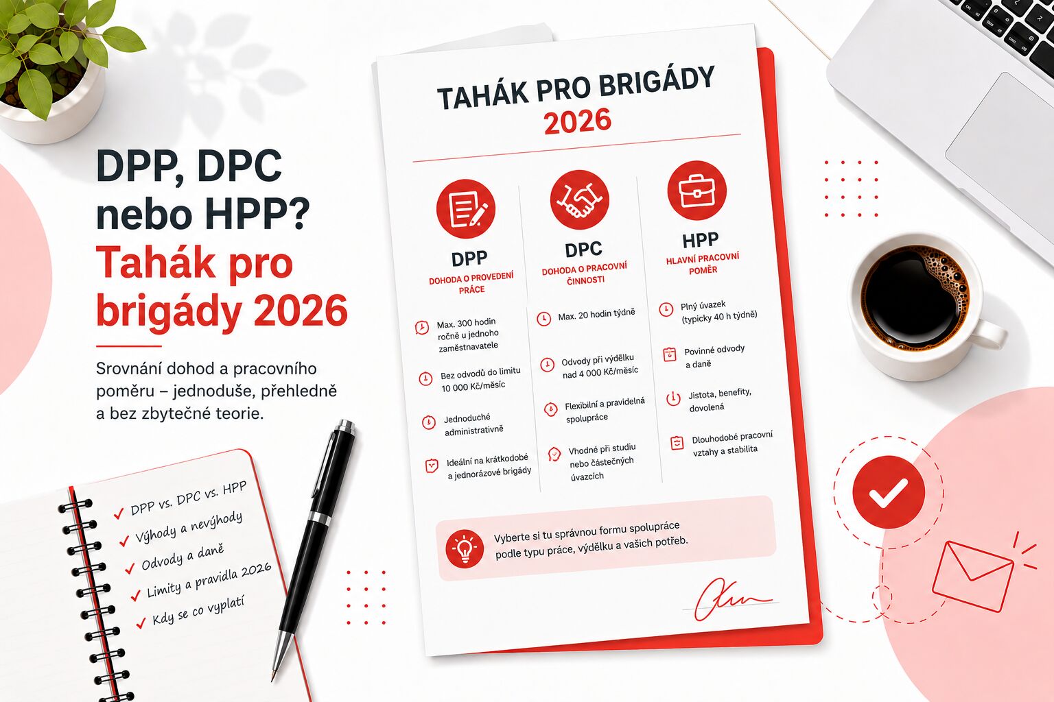 Brigáda může být na DPP, DPČ