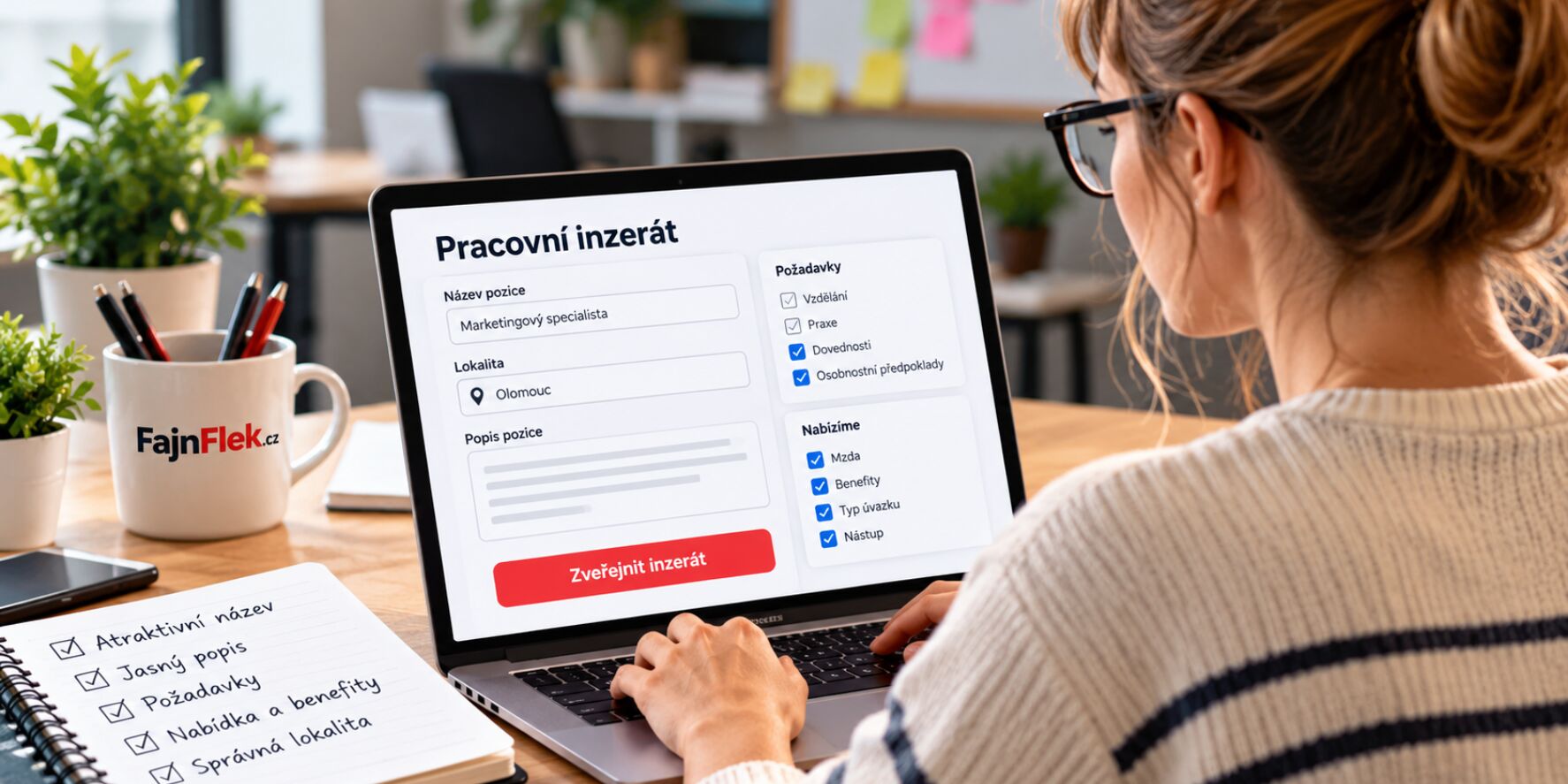 Jak napsat inzerát práce