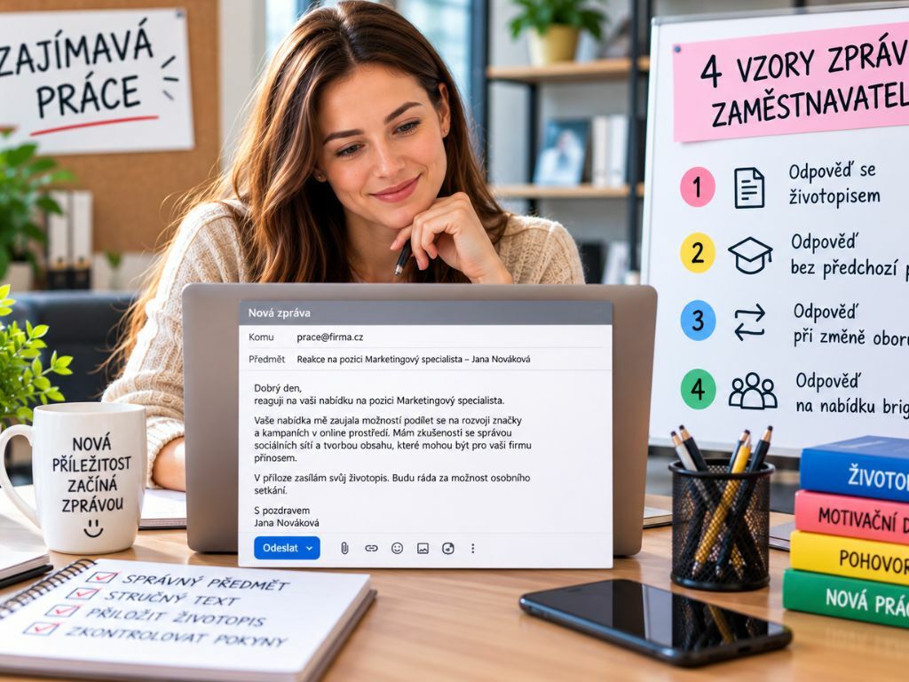 Jak odpovědět na pracovní inzerát: 4 vzory zpráv zaměstnavateli