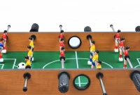 MAX Mini stolný futbal futbalček s nožičkami 70 x 37 x 25 cm svetlý