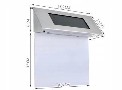 ISO 295 Solární osvětlení domovního čísla 17 x 13 cm