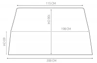 ISO 5695 Skládací plachta na kolo 200x100 cm HQ