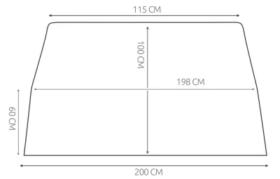 ISO 5695 Skládací plachta na kolo 200x100 cm HQ