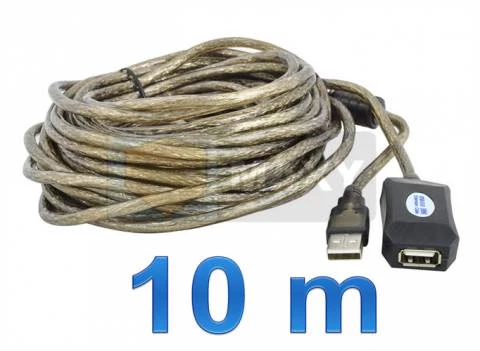 ISO USB 2.0 aktivní prodlužovací kabel - 10 m