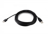 ISO Premium USB kabel prodlužovací A-A, 2xstíněný 5m, černý