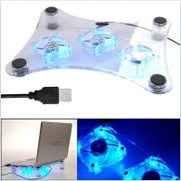 Chladící podložka pod notebook plexi s LED podsvícením