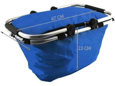 ISO 590 Nákupní skládací košík modrý
