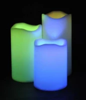 LUMA CANDLES LED svíčka 3ks Color