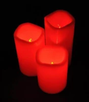 LUMA CANDLES LED svíčka 3ks Color