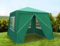 Malatec 1659 Zahradní párty stan 3 x 3 m + 4 boční stěny zelený