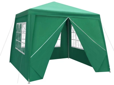 Malatec 1659 Zahradní párty stan 3 x 3 m + 4 boční stěny zelený