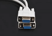 ISO VGA rozdvojka, 1xD-Sub male, 2x D-Sub female