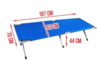 Malatec 797 Polní lůžko světle modré pro stany