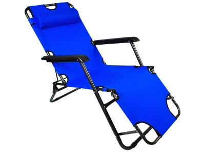 Malatec 896 Plážové lehátko světle modré