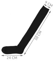 ISO Punčochy nad kolena černé