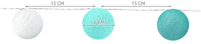 ISO 5706 LED Cotton Ball 20 KS 6cm
