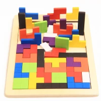 KIK KX7620 Dřevěné skládací kostky Tetris