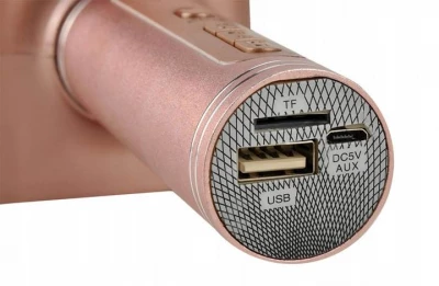 ISO 5863 Karaoke bluetooth mikrofon růžová