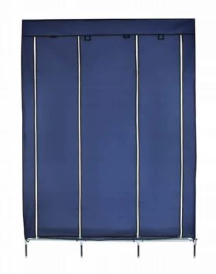 ISO 5352 Dvojitá skříň na oblečení 173 cm × 125 cm × 43 cm modrá