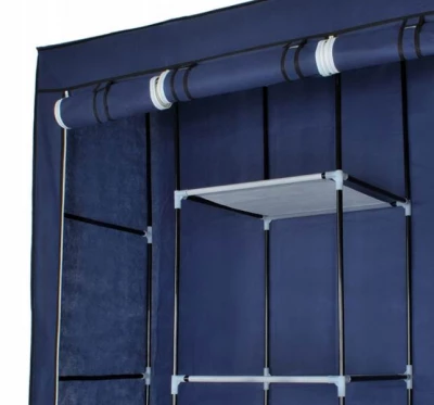 ISO 5352 Dvojitá skříň na oblečení 173 cm × 125 cm × 43 cm modrá
