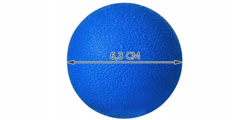 ISO 5417 Masážní koule 6.3 cm modrá