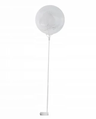 ISO LED svietiace balónik obvod 35 cm číry