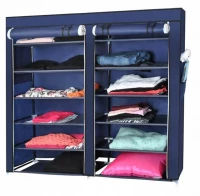 ISO Perfect Shoe Cabinet Skládací skříň 113x29x108 modrá