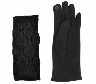 ISO 6413 Zimné rukavice na dotykové displeje 2v1 čierne