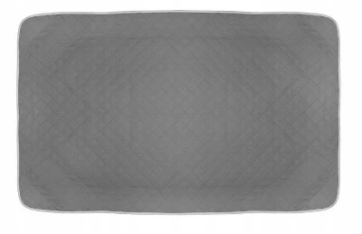 PIRUU HOME Oboustranný přehoz na postel 200 cm x 220 cm sv. šedá - tm. šedá